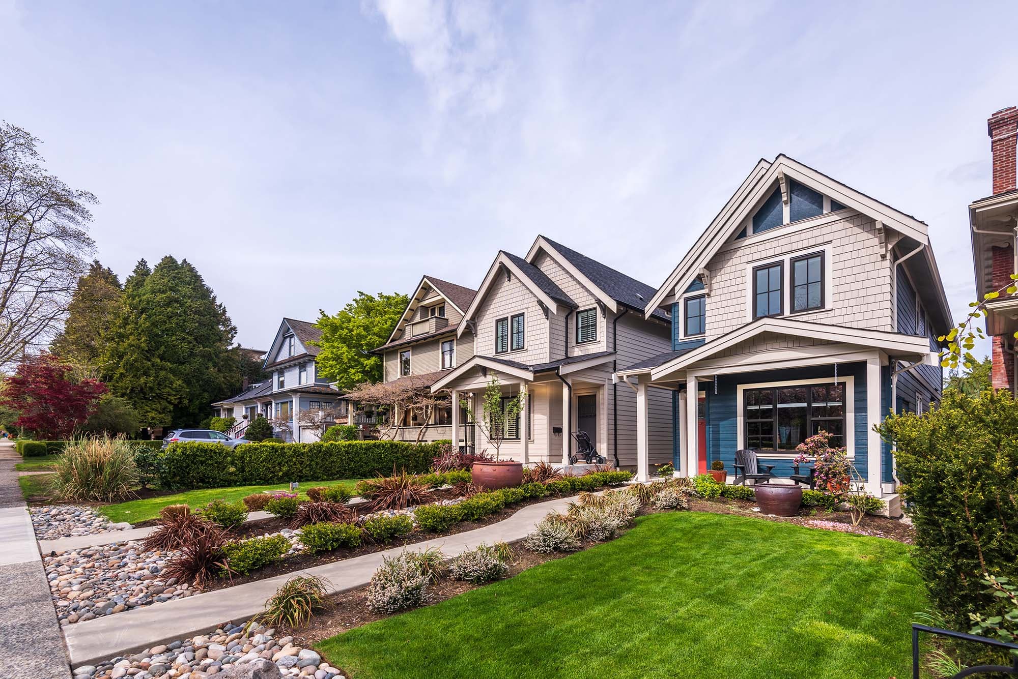 Polished residential street used for buyer location context